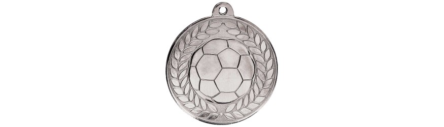 50MM AVIATOR FOOTBALL BALL MEDAL - GOLD, SILVER & BRONZE
